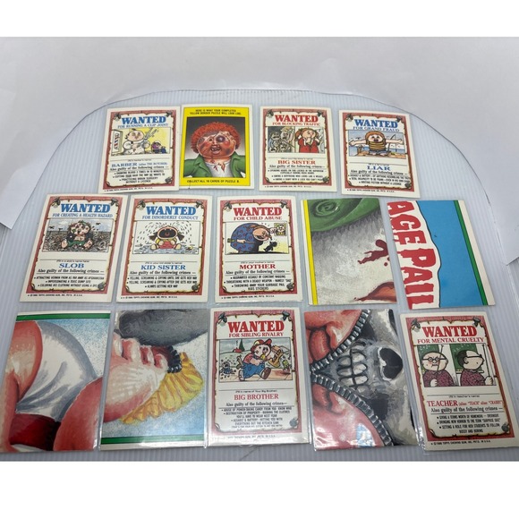 14 Garbage Pail Kids Cards 1986 Topps‎ Series 4 & 5 Stickers Vintage GPK - Picture 4 of 16